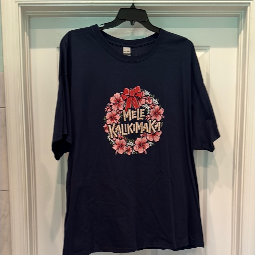 NWOT Mele Kalikimaka T-shirt unisex size 3XL